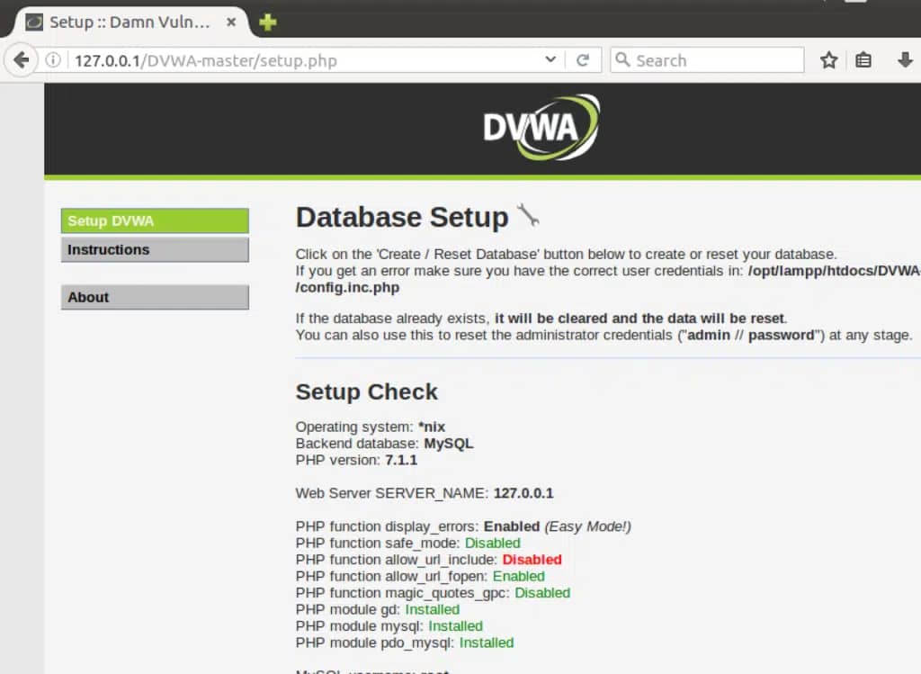 Configure your web application pentesting lab - 13
